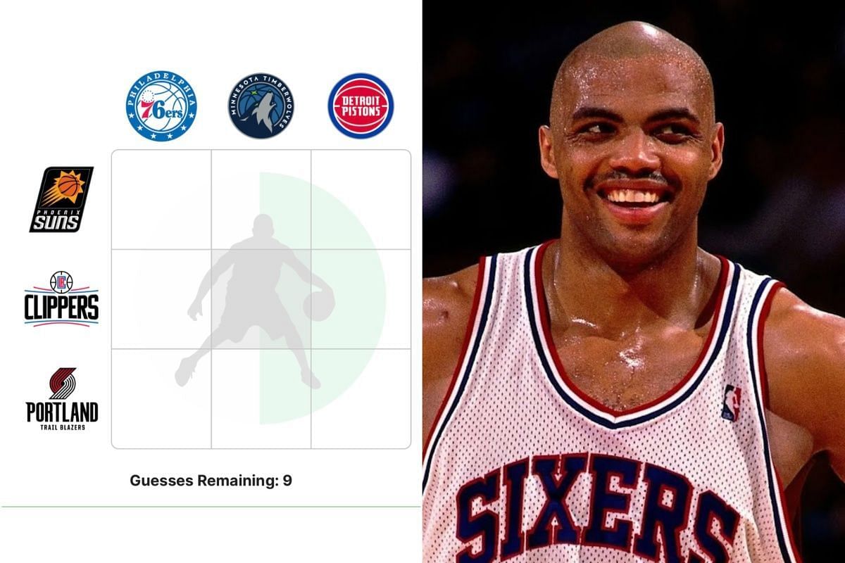 NBA Crossover Grid (July 18) and Charles Barkley. (Right Photo: Spazzy Avalanche/YouTube)
