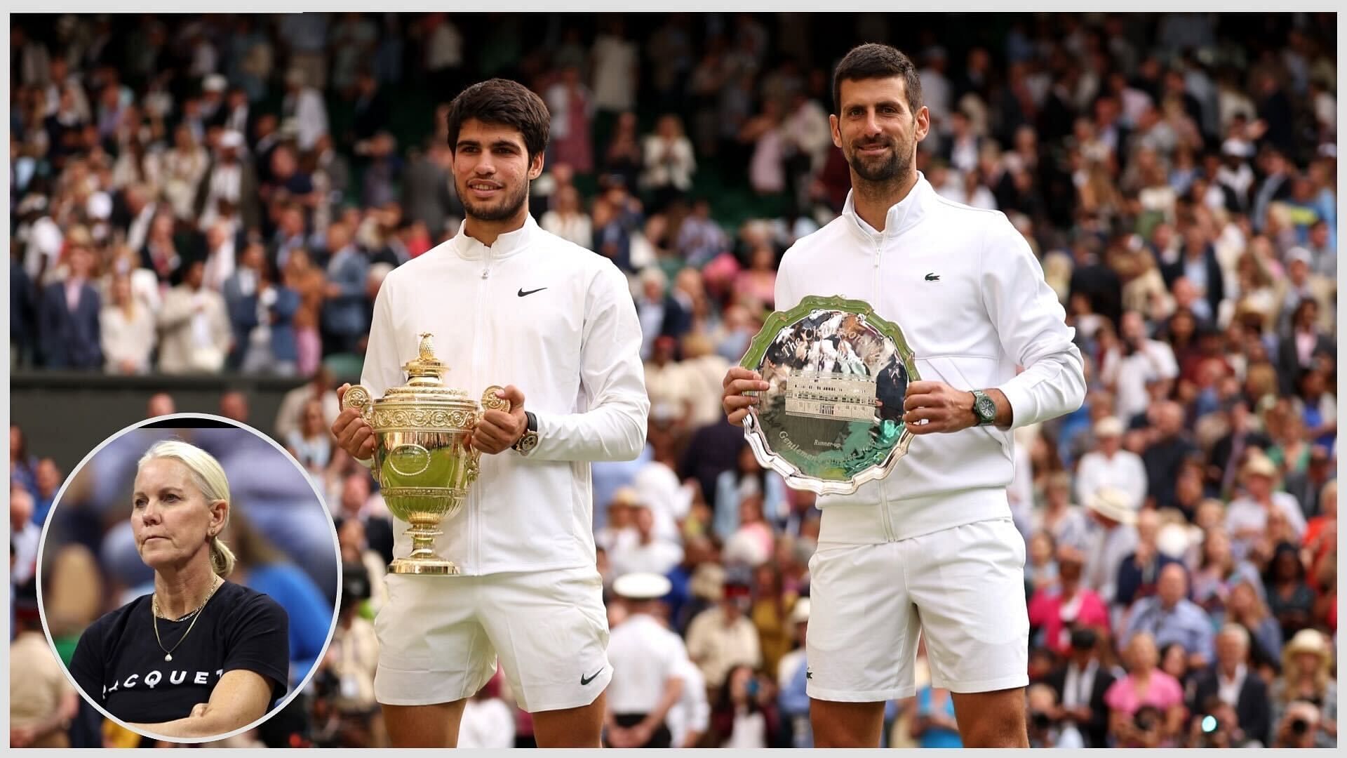 Djokovic and Alcaraz on Wimbledon 2023 final 