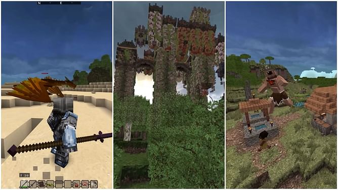 Minecraft modpacks turns the peaceful sandbox into Elden Ring