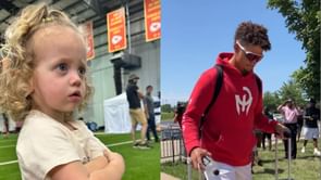 IN PHOTOS: Brittany Mahomes, daughter Sterling share tearful send-off as Patrick Mahomes heads to camp