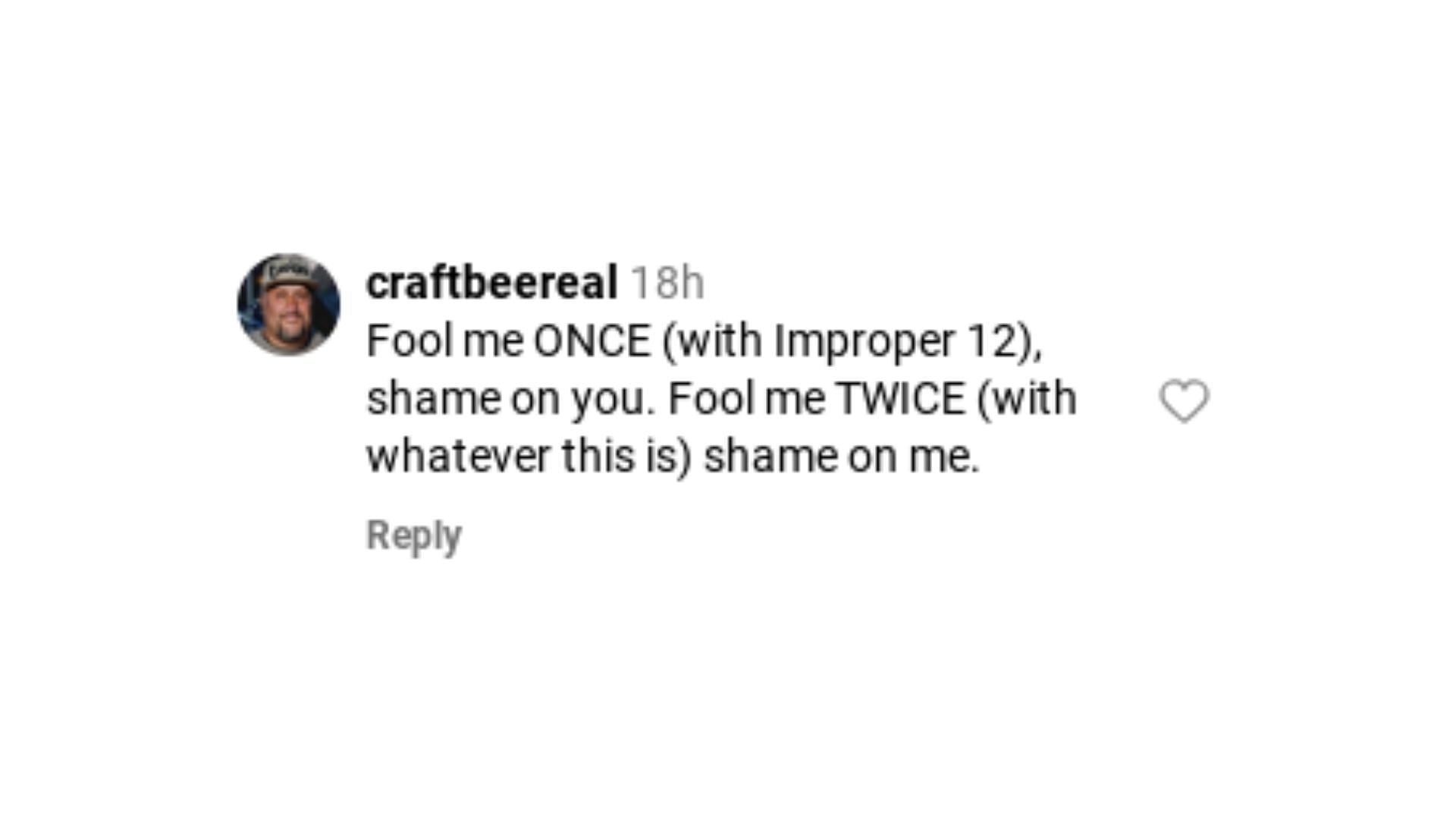 Another fan&#039;s comment