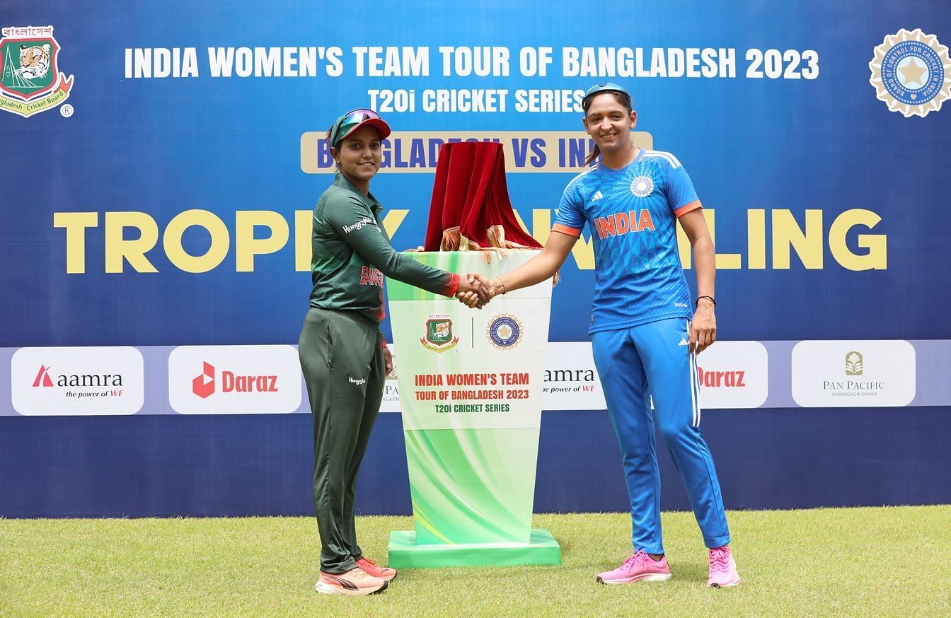 भारत और बांग्&zwj;लादेश के बीच तीन टी20 इंटरनेशनल मैच और तीन वनडे मैचों की सीरीज खेली जाएगी (फोटो- बीसीबी ट्विटर)