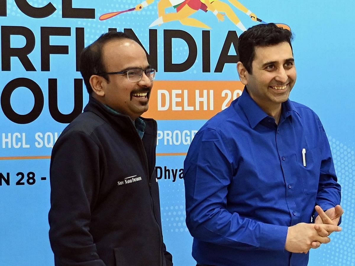 Rajat Chandolia (left) from HCL Sports