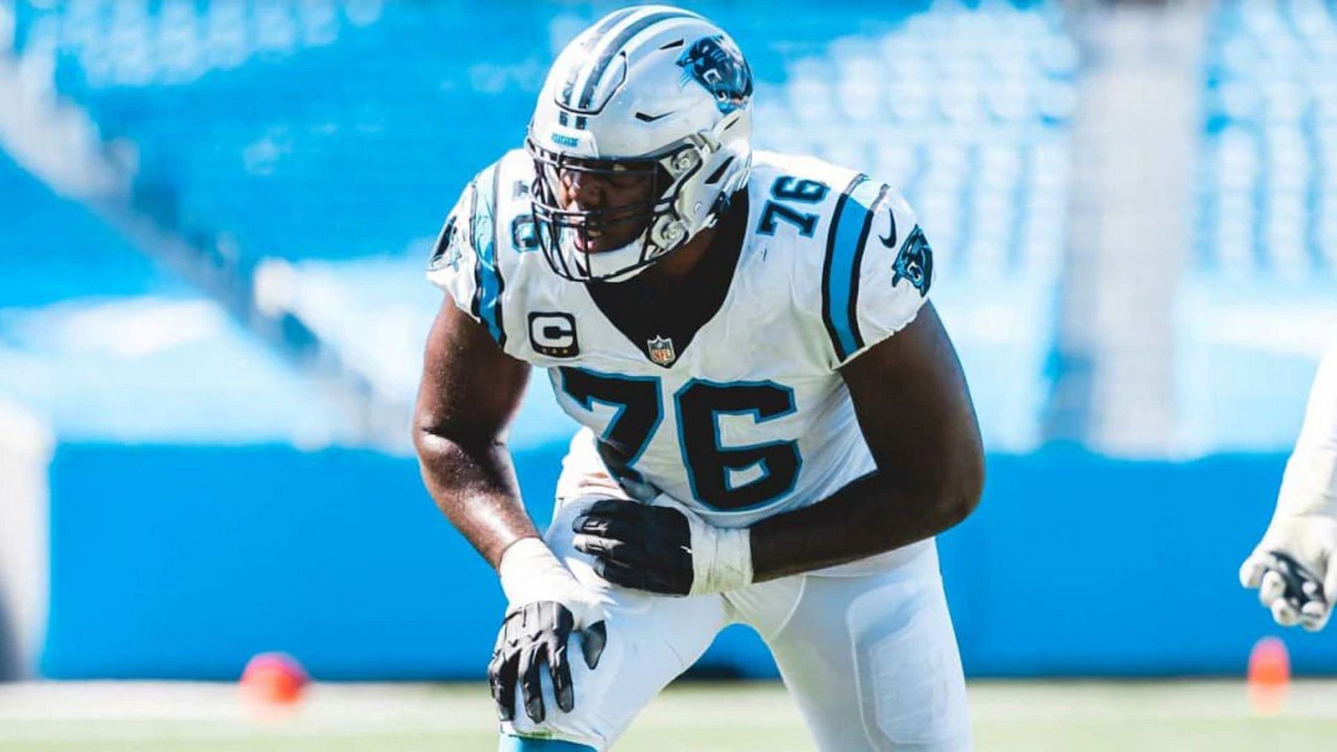 Russel Okung recently lost a tonne of weight after embarking on a water only diet (Image via Fox Sports)