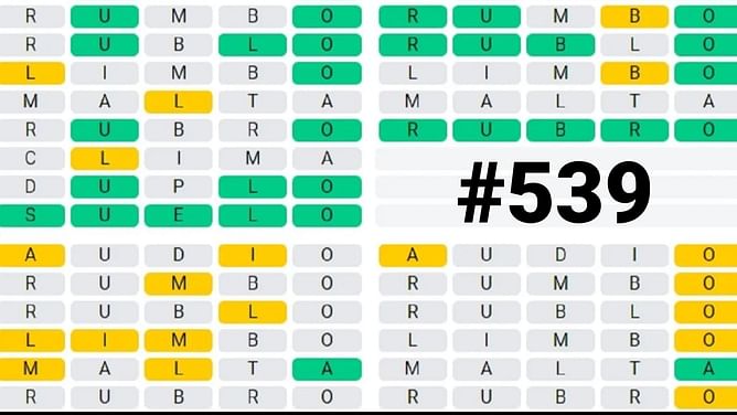 Quordle today July 17 answers & hints (Quordle #539)