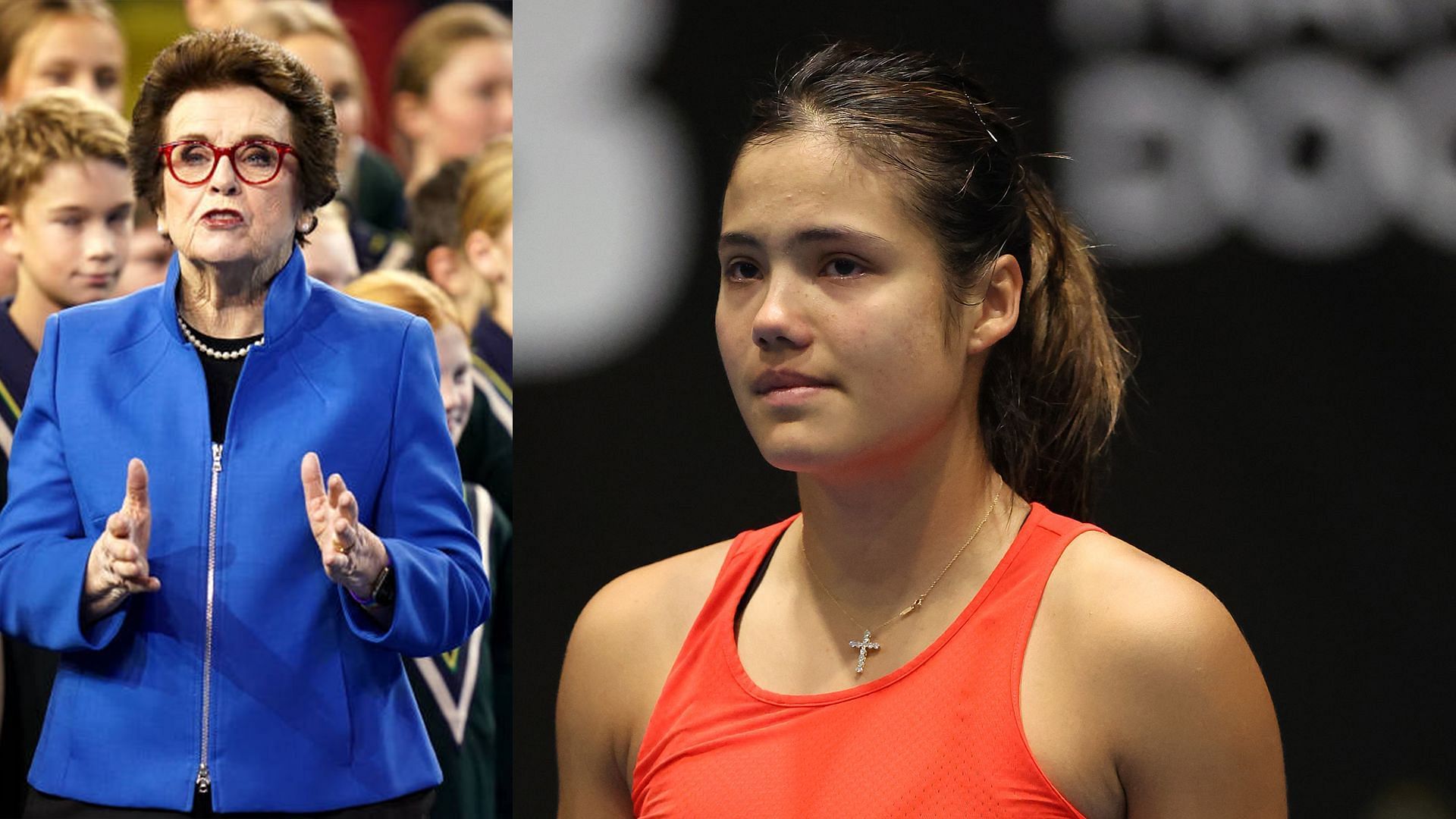 Billie Jean King and Emma Raducanu