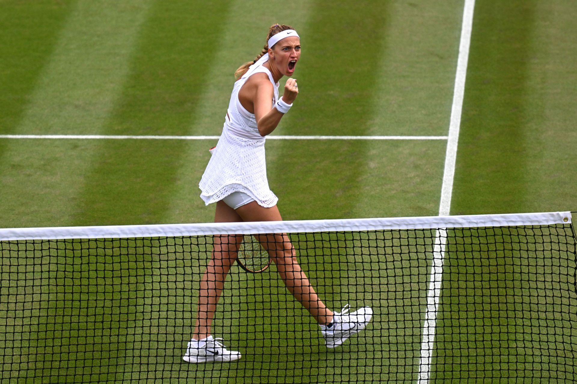 Petra Kvitova at the 2023 Wimbledon Championships.