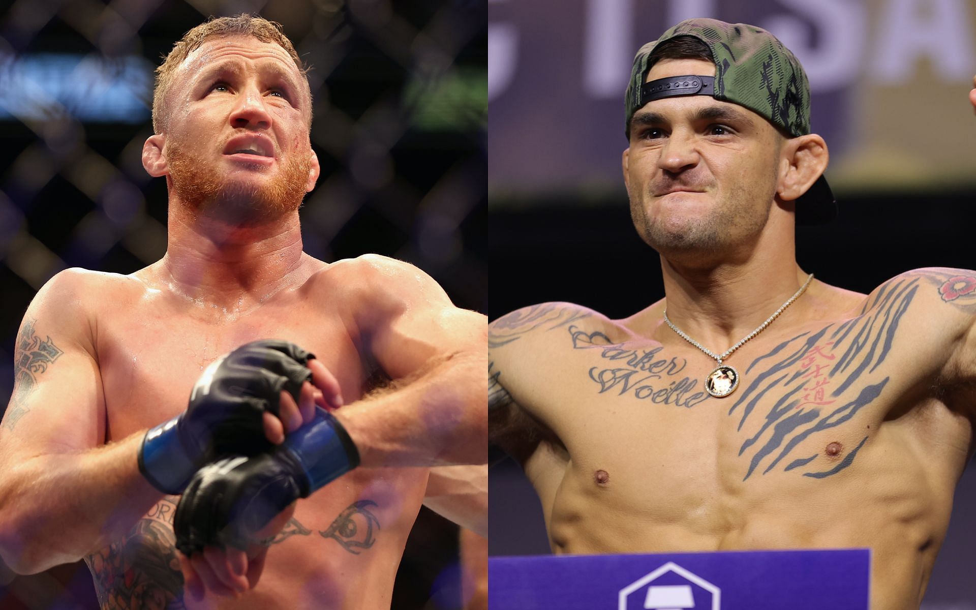 Justin Gaethje and Dustin Poirier [Image credits: Getty Images] 