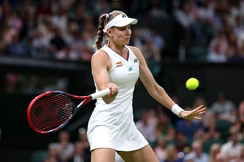 Elena Rybakina at the 2023 Wimbledon.