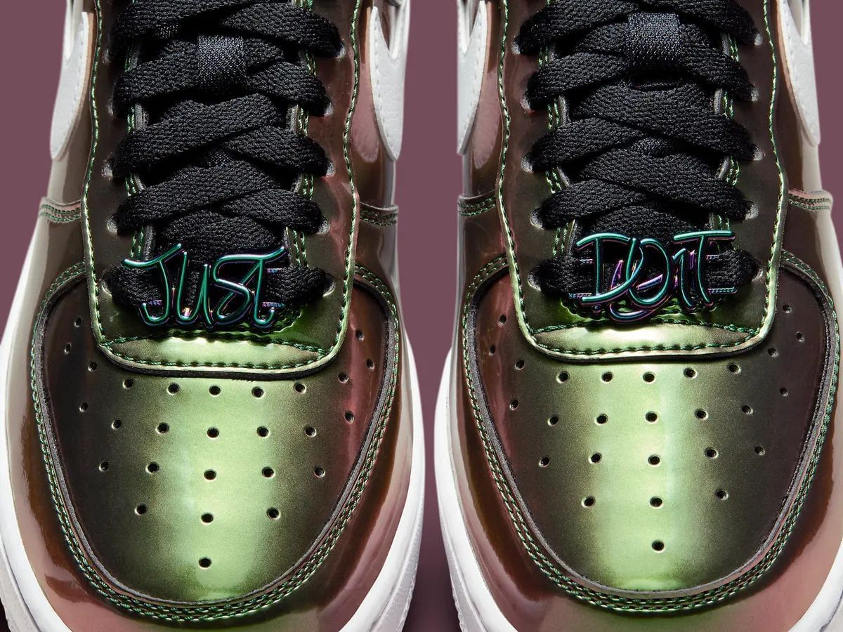 Iridescent Swooshes Grace the Nike Air Force 1 Low - JustFreshKicks