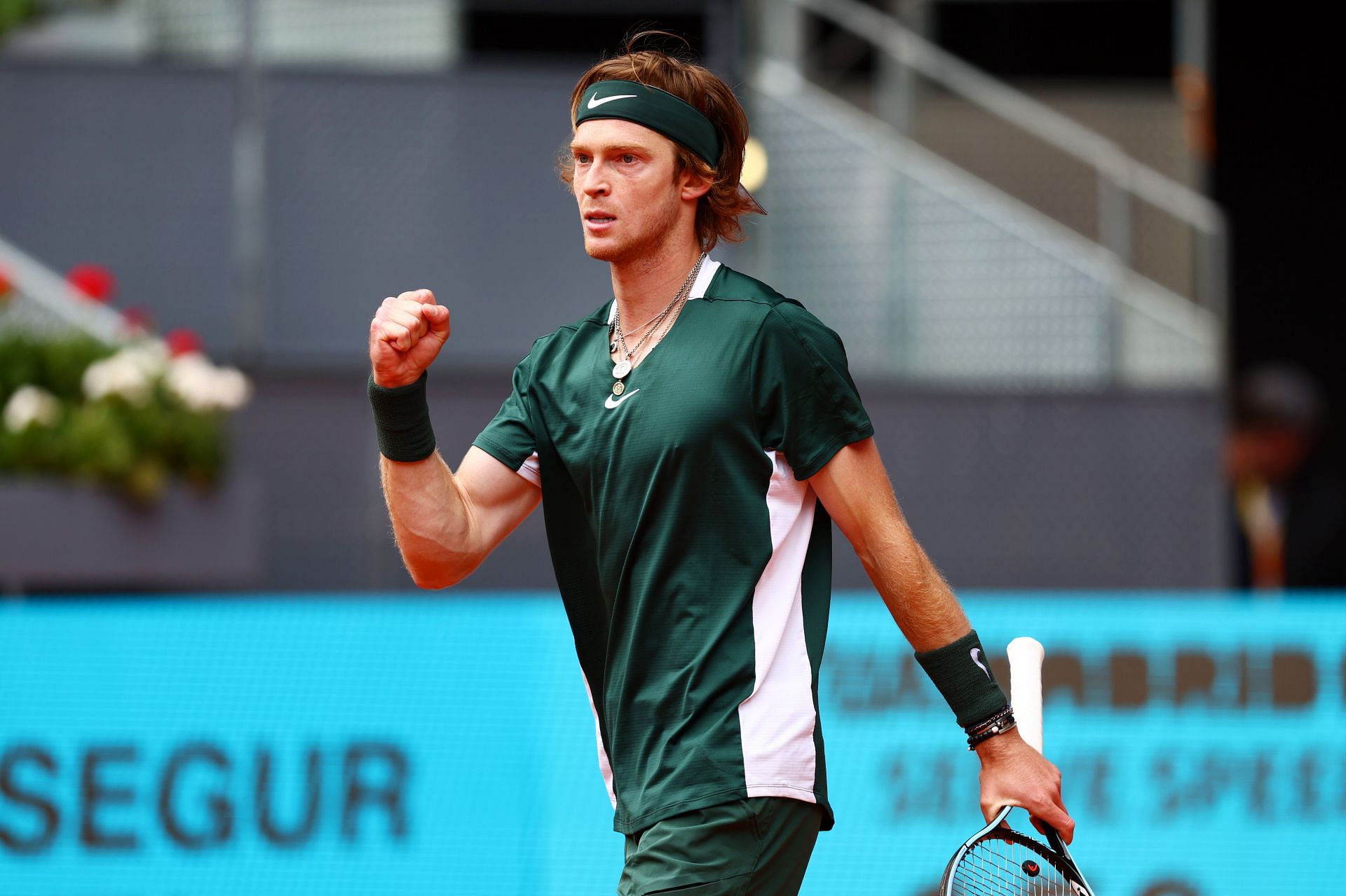 Rublev at the 2022 Mutua Madrid Open