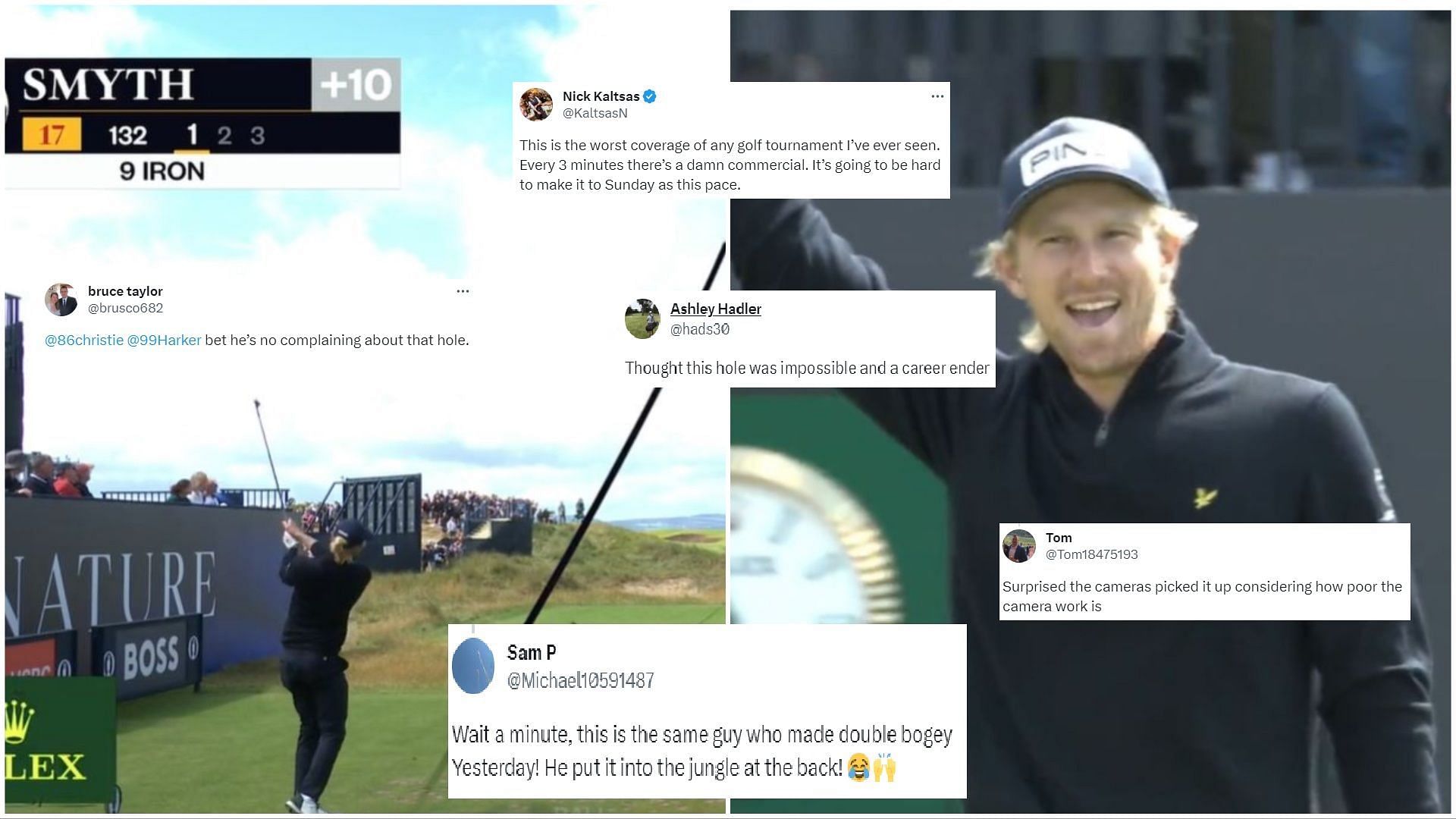 Travis Smyth at The Open Championship 2023 (via Twitter/@TheOpen)