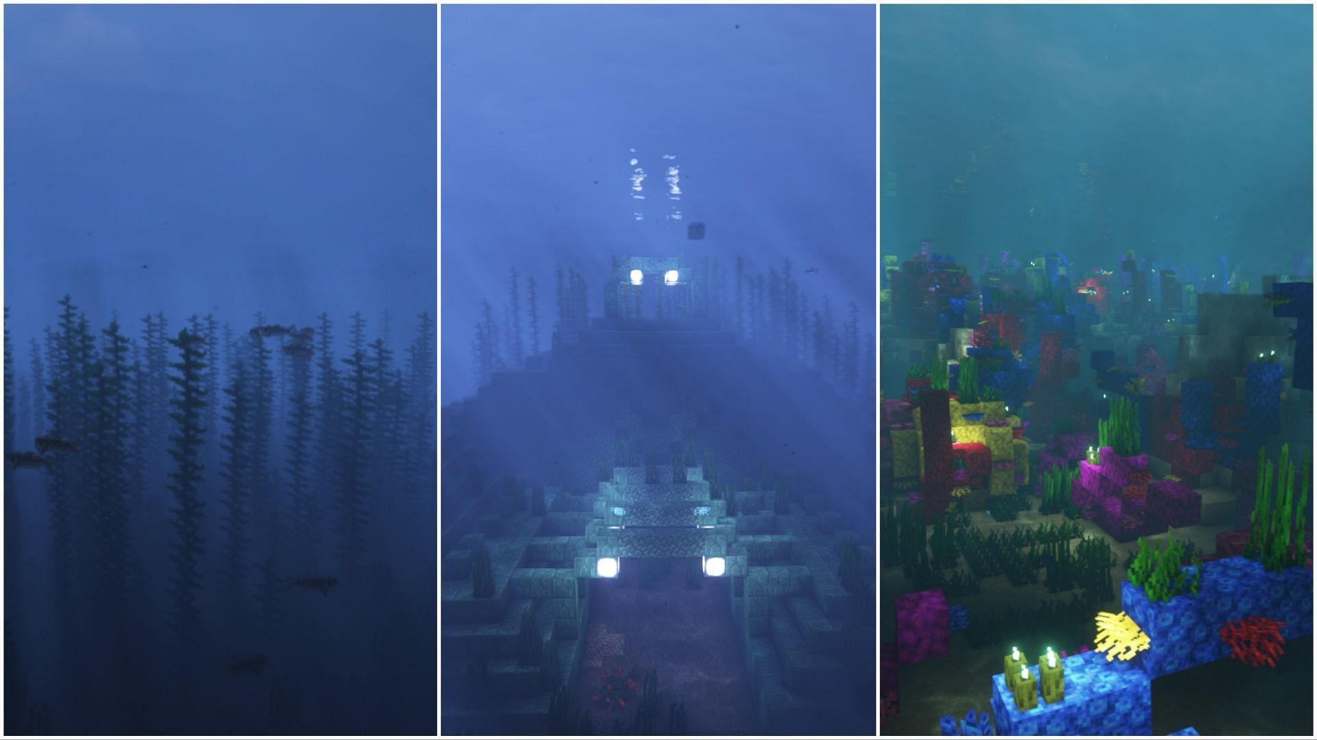 Ocean biomes (Image via Mojang)