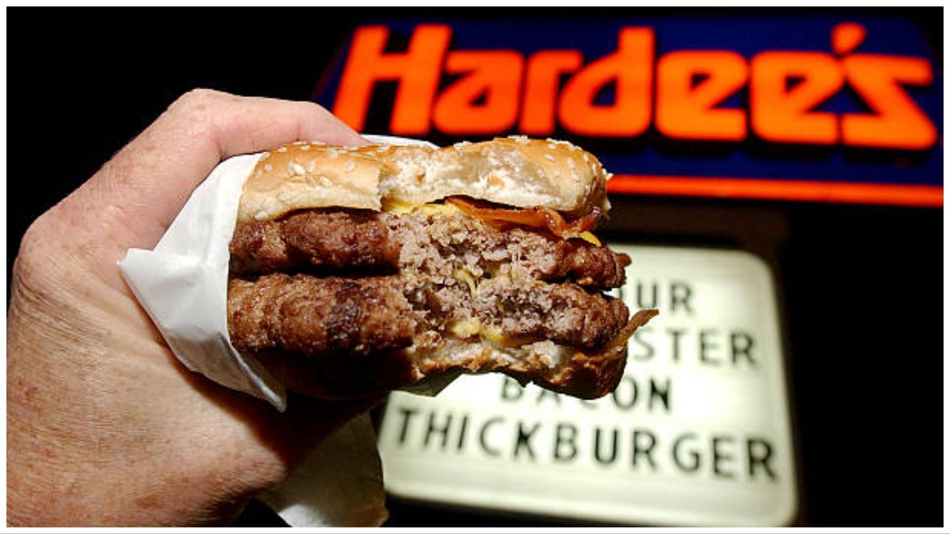 The chain is known for its Monster Thickburger (Image via Getty Images)