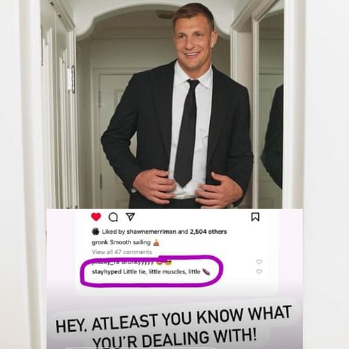 Mojo Rawley may have made a sly comment about Gronk, but his response was epic.