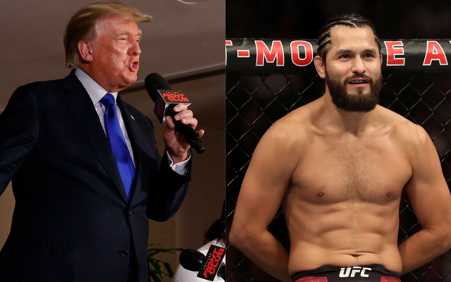 Donald Trump (left) and Jorge Masvidal (right) (Image credits Getty Images)