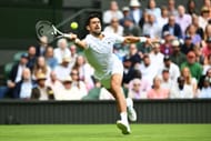 Novak Djokovic at the Wimbledon 2023.