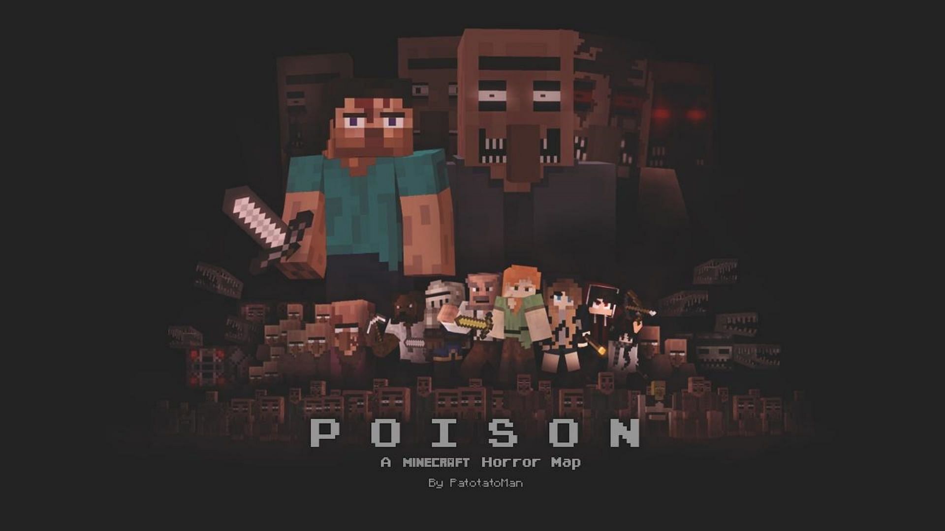 POISON 2.0 is one of the scariest custom maps for the game (Image via Minecraftmaps.com)