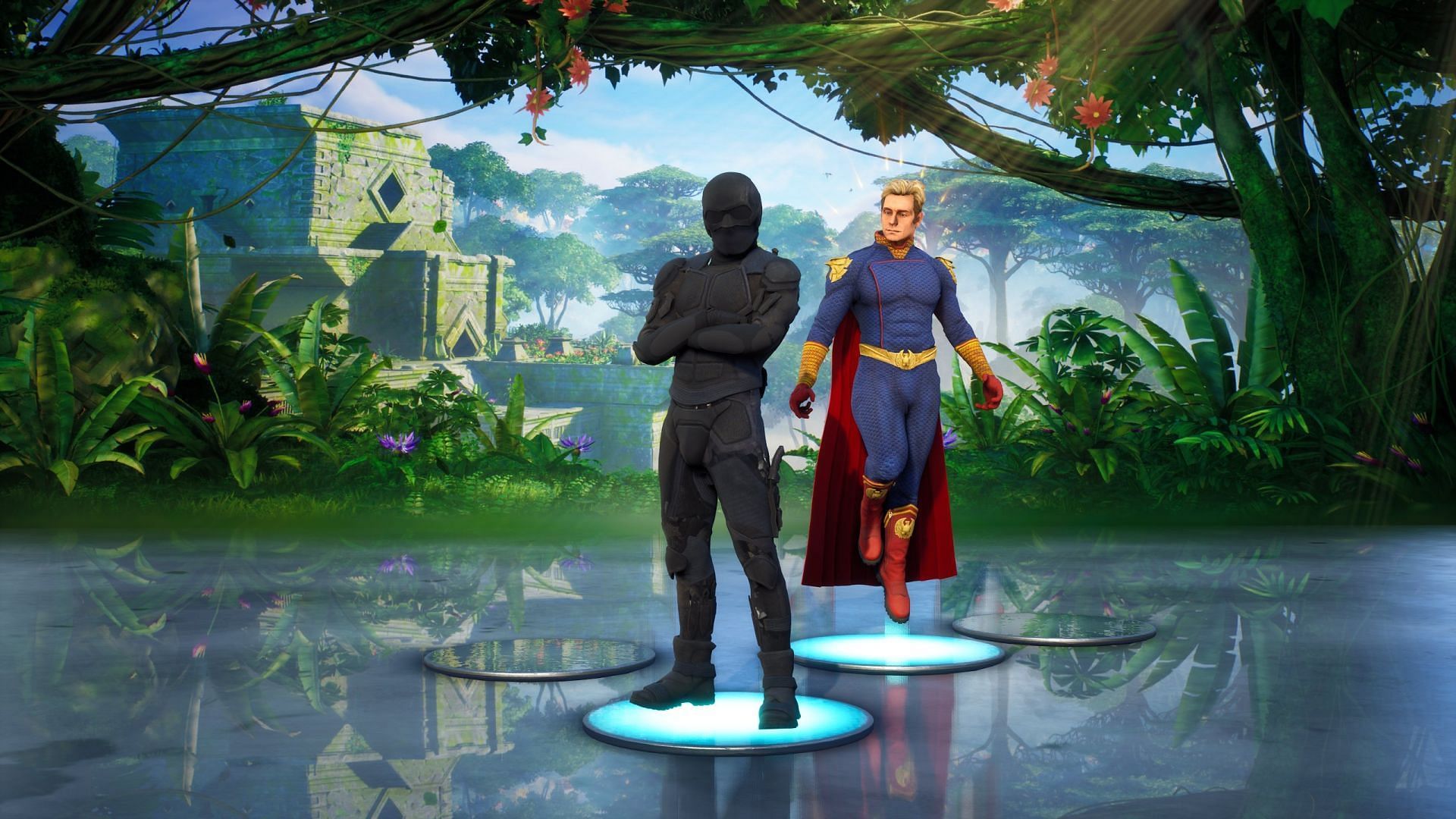 Homelander &amp; Black Noir are now in Fortnite, unofficially that is (Image via Twitter/ponyraee)