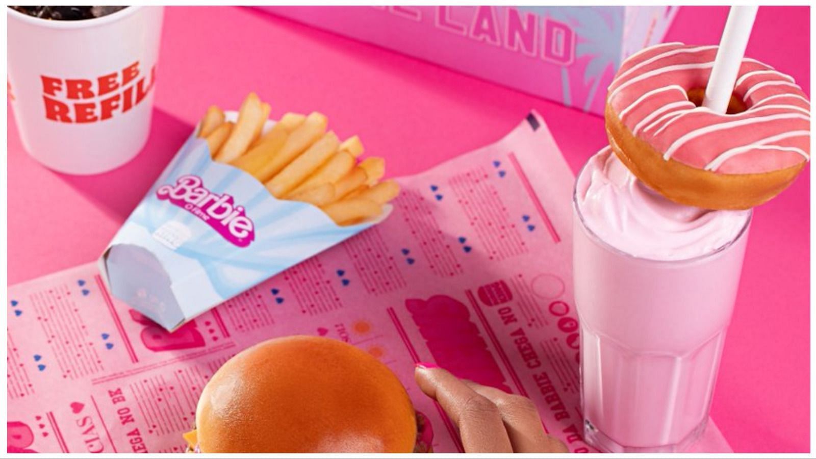 The Barbie burger combo (Image via Twitter/@BurgerKingBR)