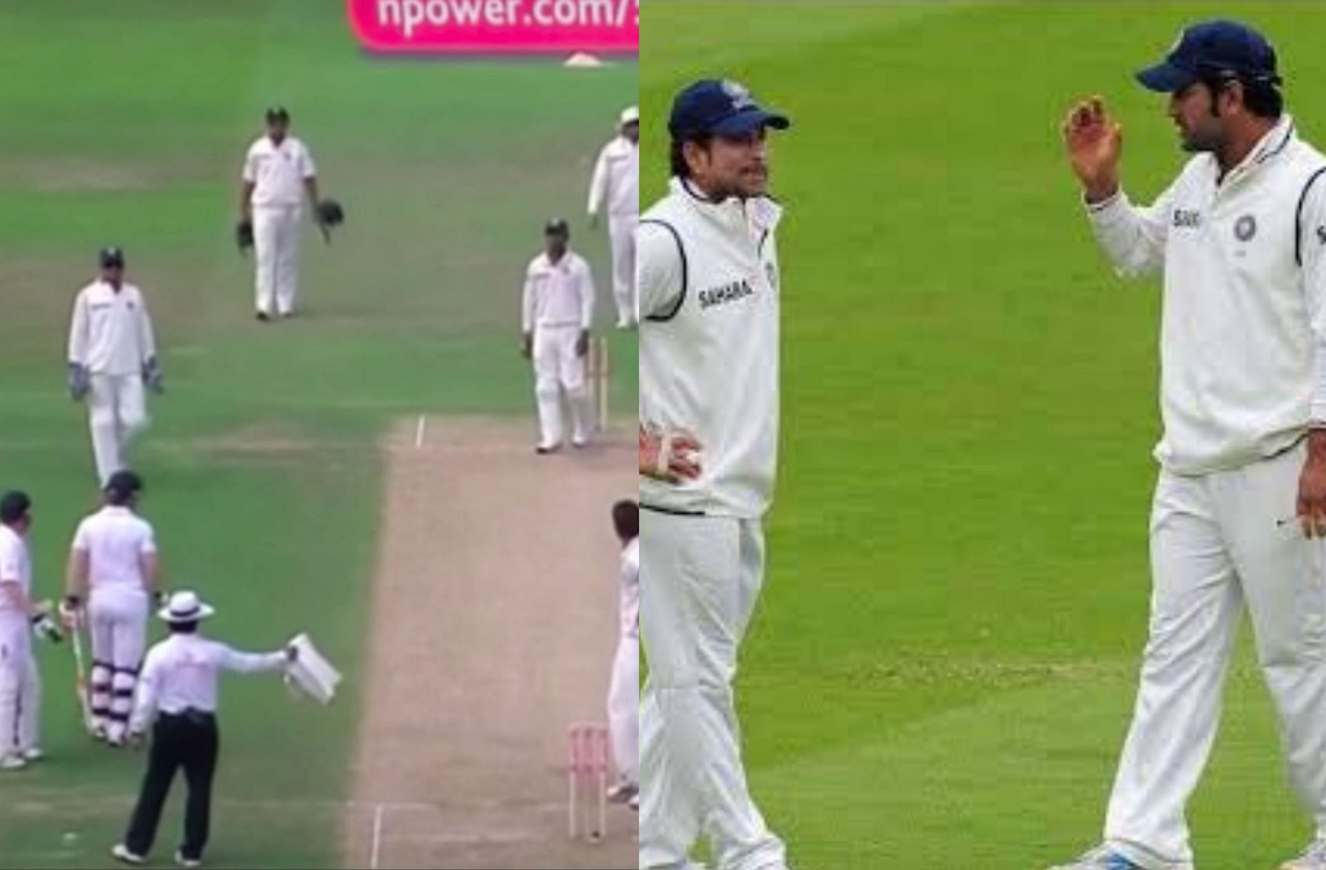 Scenes at Nottingham after Ian Bell