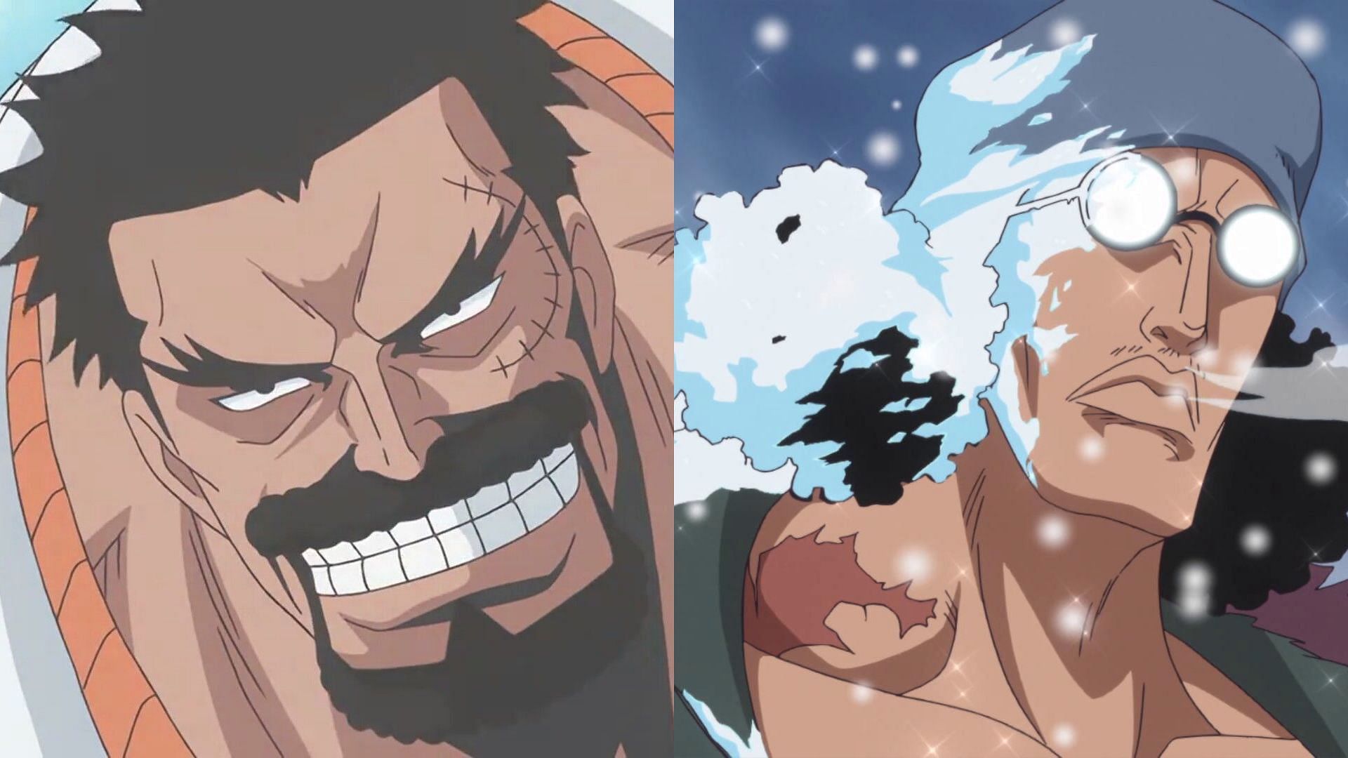 Garp and Kuzan as seen in One Piece (Image via Toei Animation, One Piece)