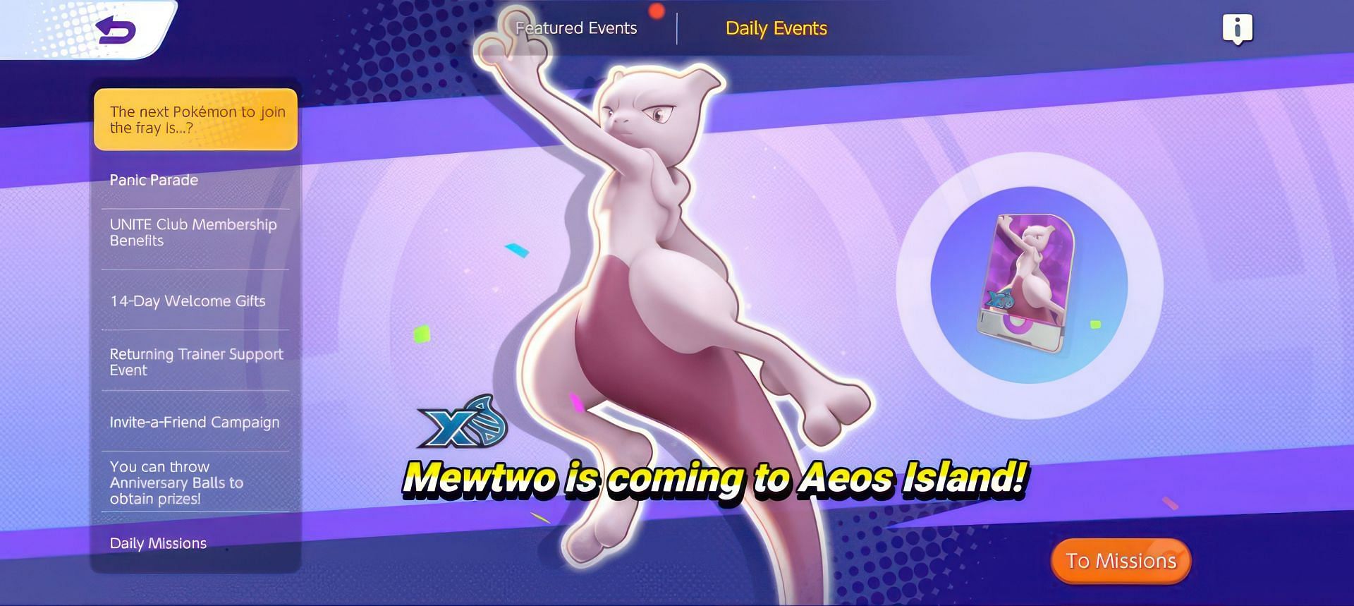 Mewtwo as seen in the event (Image via The Pokemon Company)