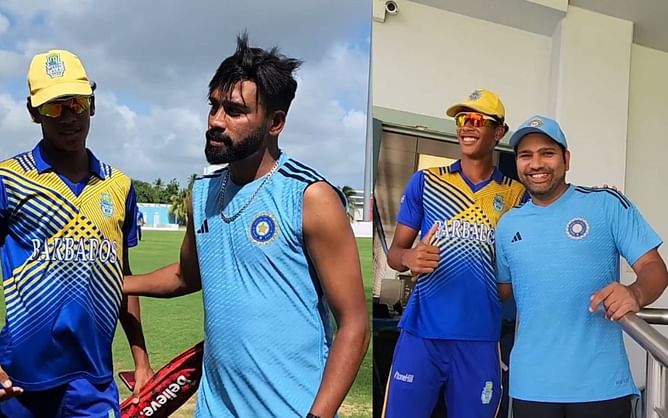IND vs WI : टीम इंडिया ने जीता फैंस का दिल, प्रैक्टिस करा रहे लोकल प्लेयर्स को गिफ्ट देते हुए मोहम्मद सिराज ने बोली अहम बात