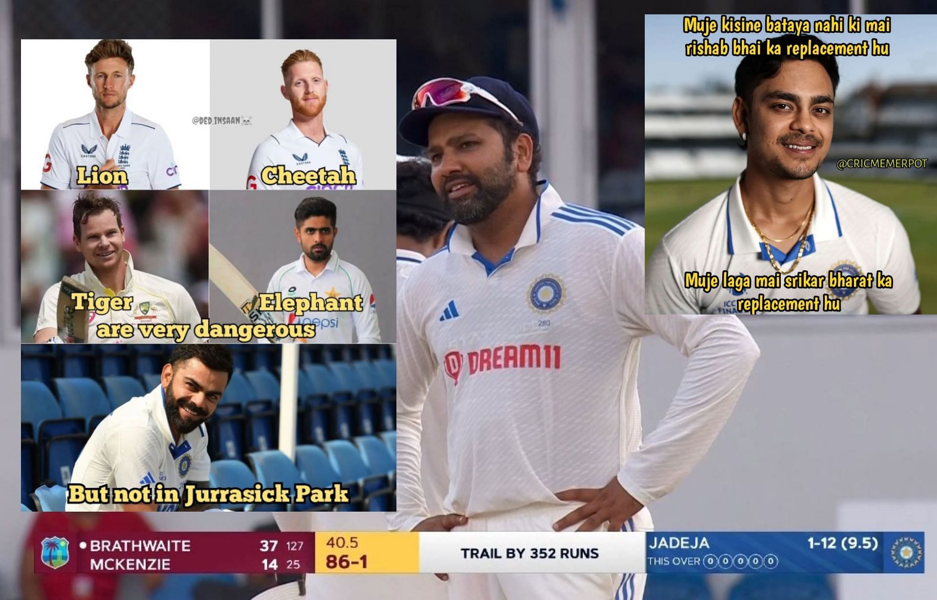Fans react after day 2 of 2nd Test.