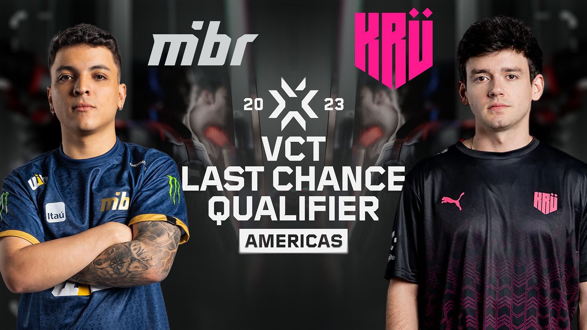 MIBR vs KR&Uuml; Esports at VCT Americas LCQ 2023 (Image via Sportskeeda)