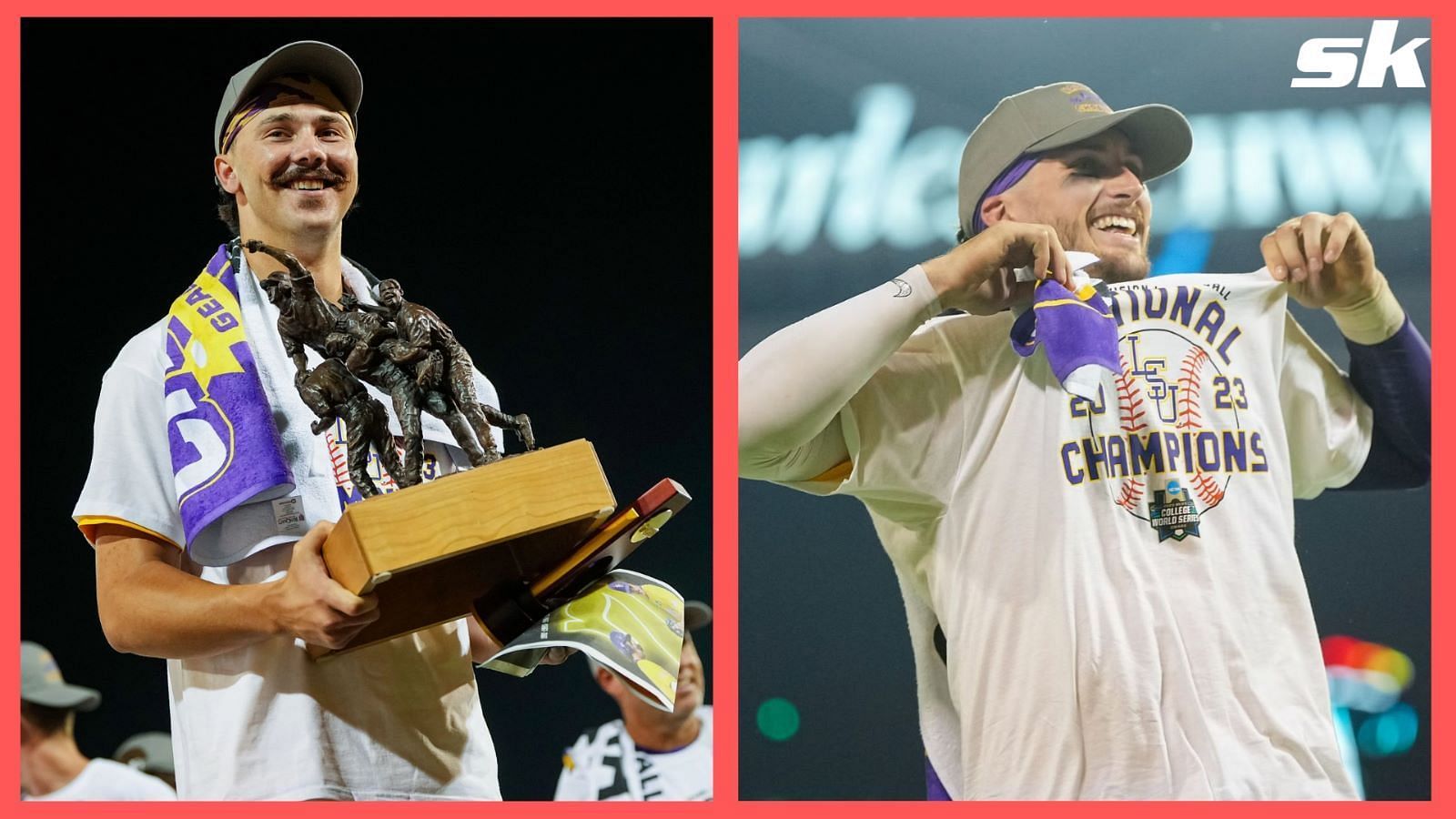 Baseball fans amazed as LSU&rsquo;s Paul Skenes and Dylan Crews become first college teammates to go 1-2 in MLB Draft