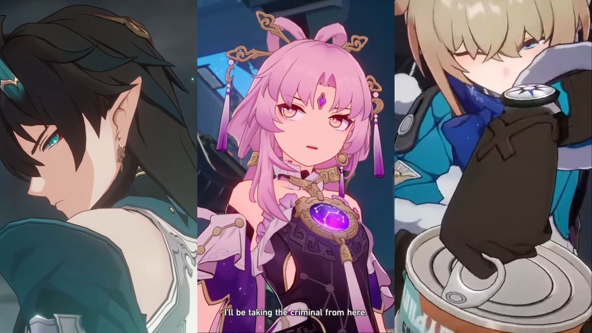 Honkai star rail character pink hair