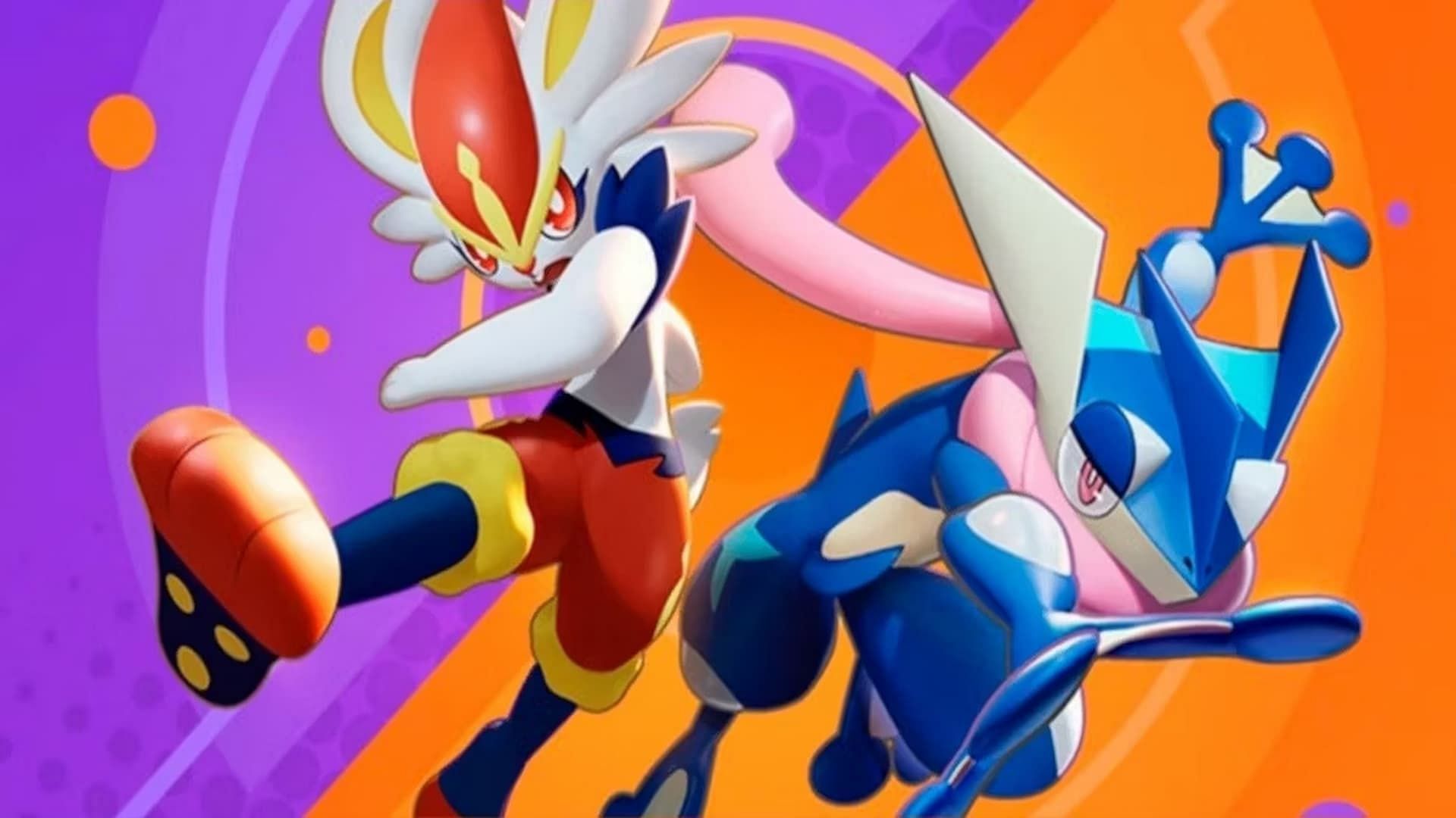 Cinderace and Greninja from the attacker category in Pokemon Unite (Image via The Pokemon Company)