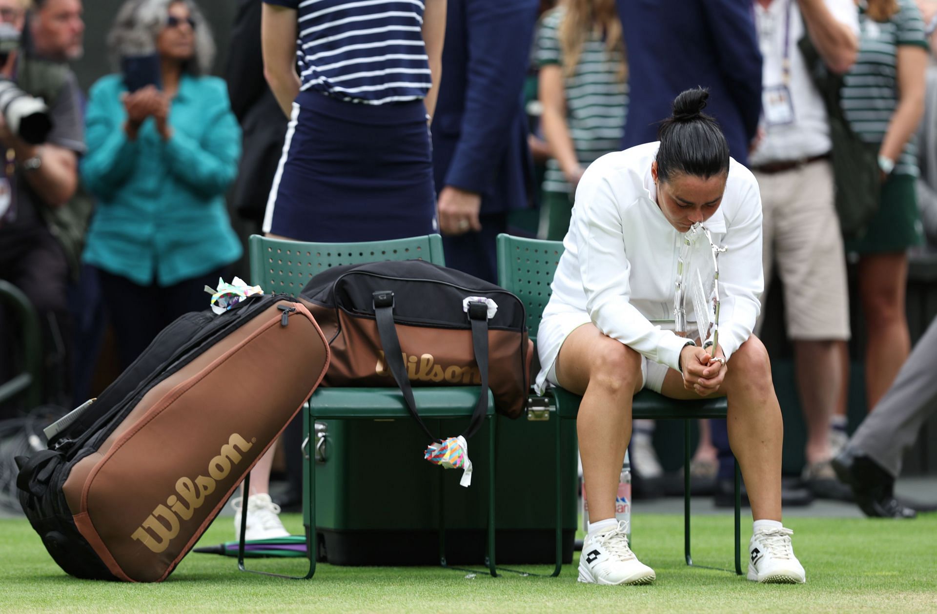 Ons Jabeur was inconsolable after her second successive loss in a Wimbledon final