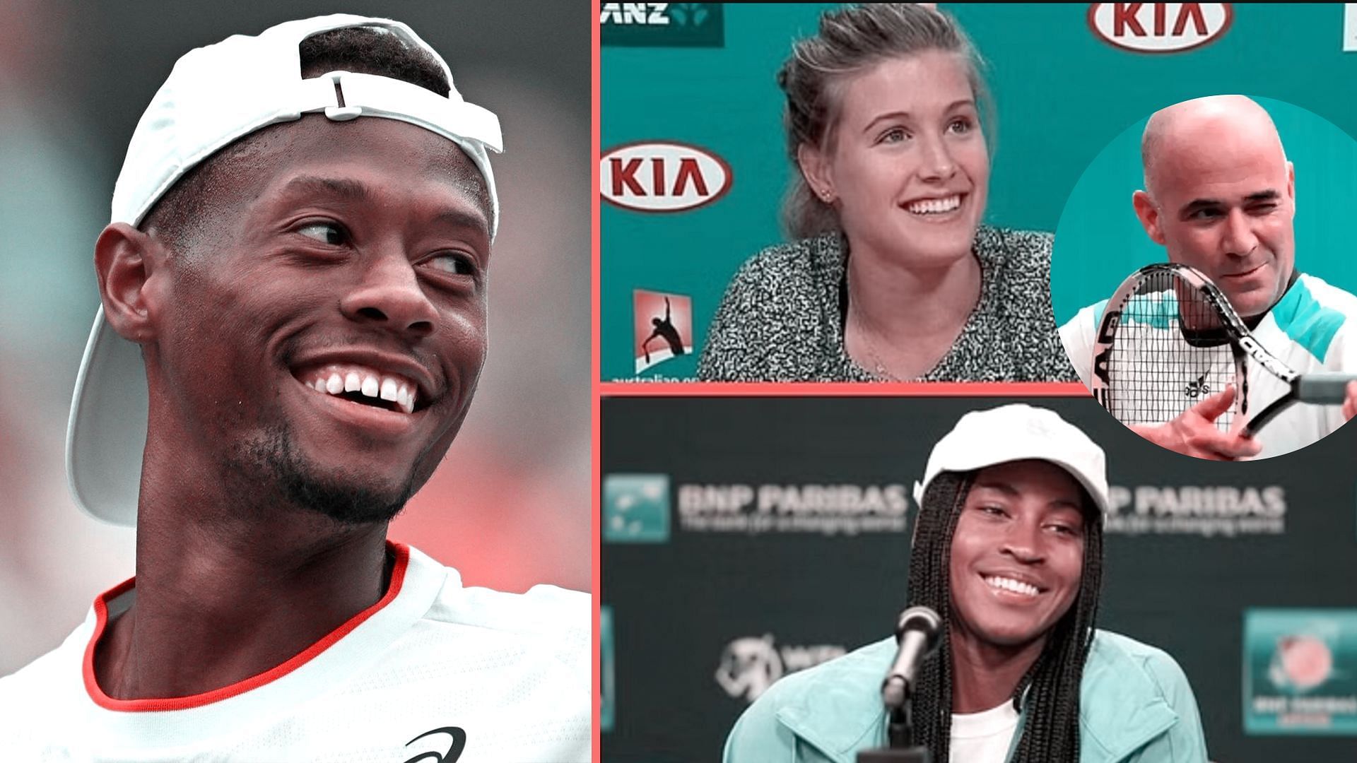 Coco Gauff and Eugenie Bouchard reacted to Christopher Eubanks breaking Andre Agassi