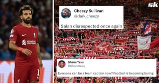 “Salah disrespected once again”, “This isn’t right” - Liverpool fans unhappy as Reds name new captain and vice-captain