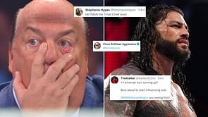 "Wiseman turn coming up" - Fans go wild as Paul Heyman drops a message following Roman Reigns' pinfall loss at WWE Money in the Bank