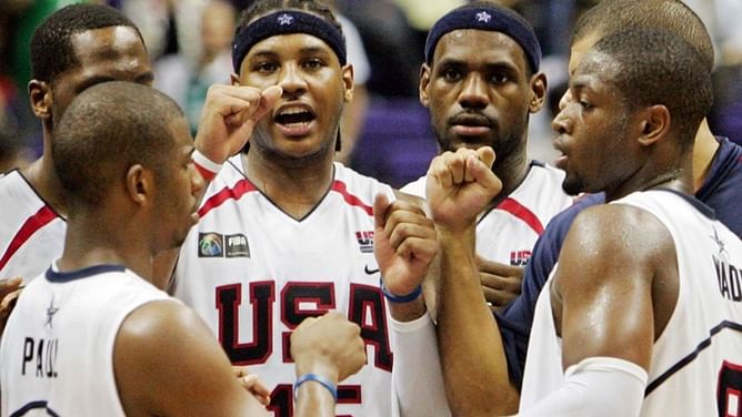 Watch: Chris Paul getting bullied by Banana boat bros LeBron James, Carmelo Anthony and Dwyane Wade as a rookie on team USA