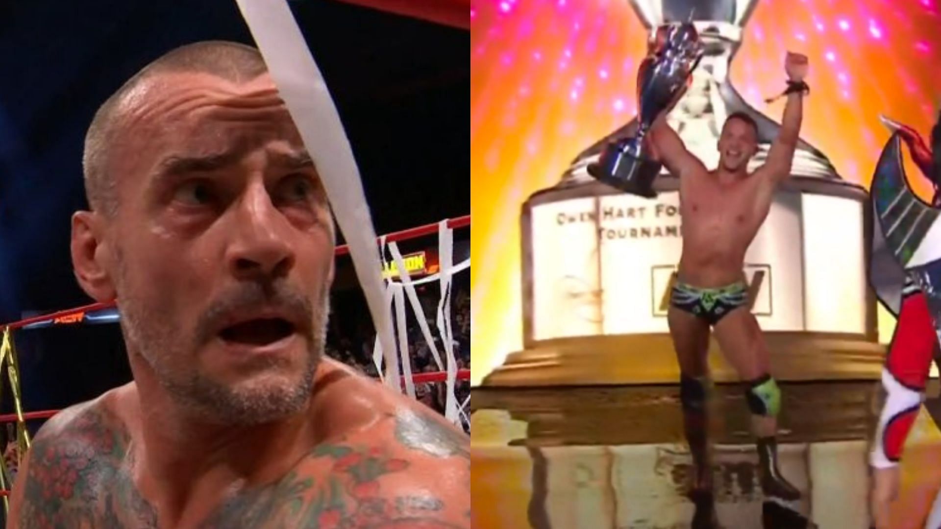 CM Punk (left); Ricky Starks (right)