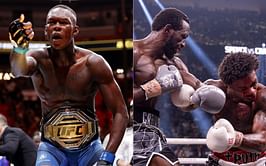 "A fight for the ages" - Israel Adesanya gives fanboy reactions to 'ninja' Terence Crawford's performance against Errol Spence Jr.