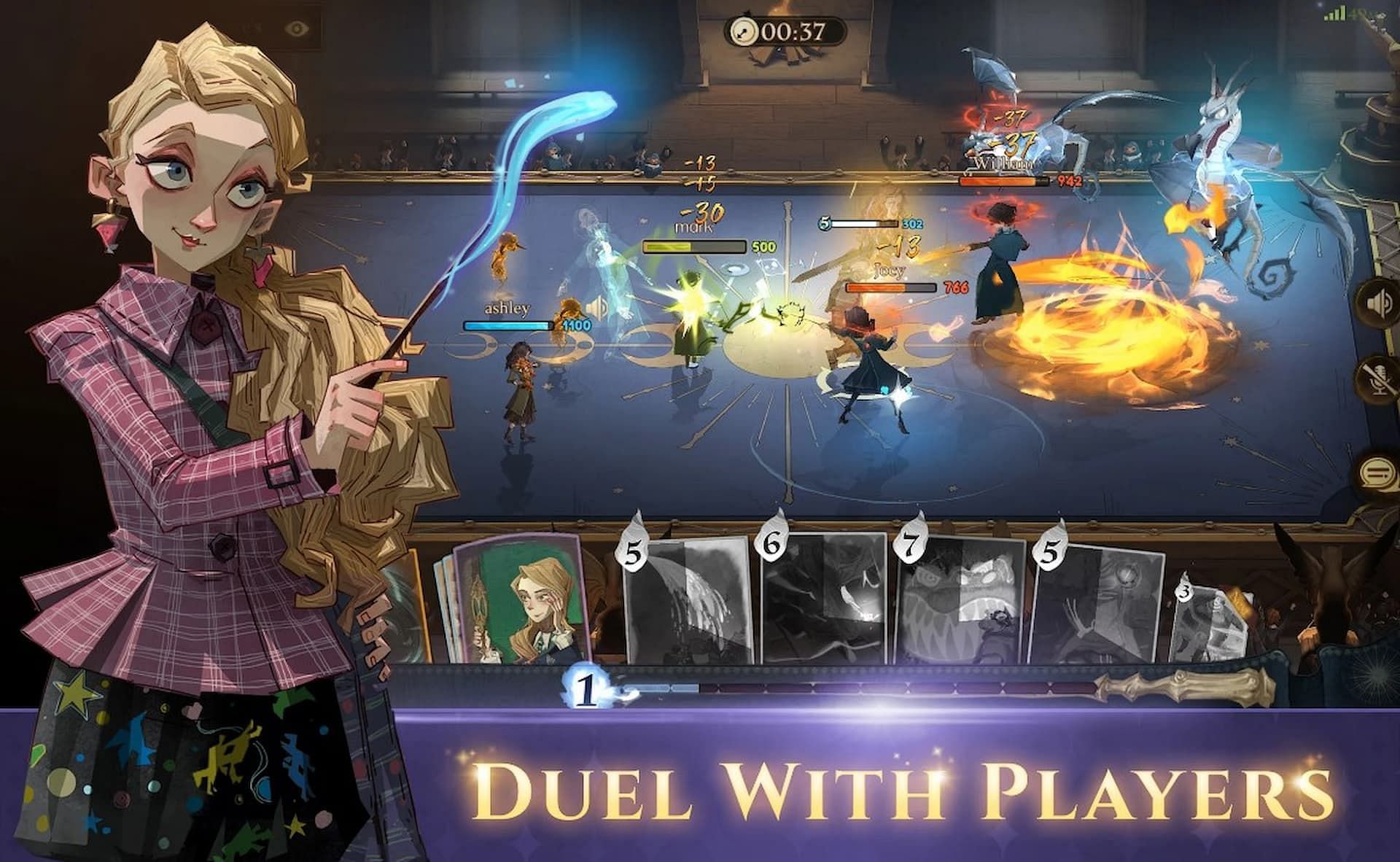 Decks are used for duels in Harry Potter Magic Awakened (Image via WB Games)