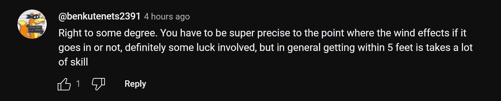 Fans in the YouTube comments section discussing the streamer&#039;s opinion 1/3 (Image via YouTube)