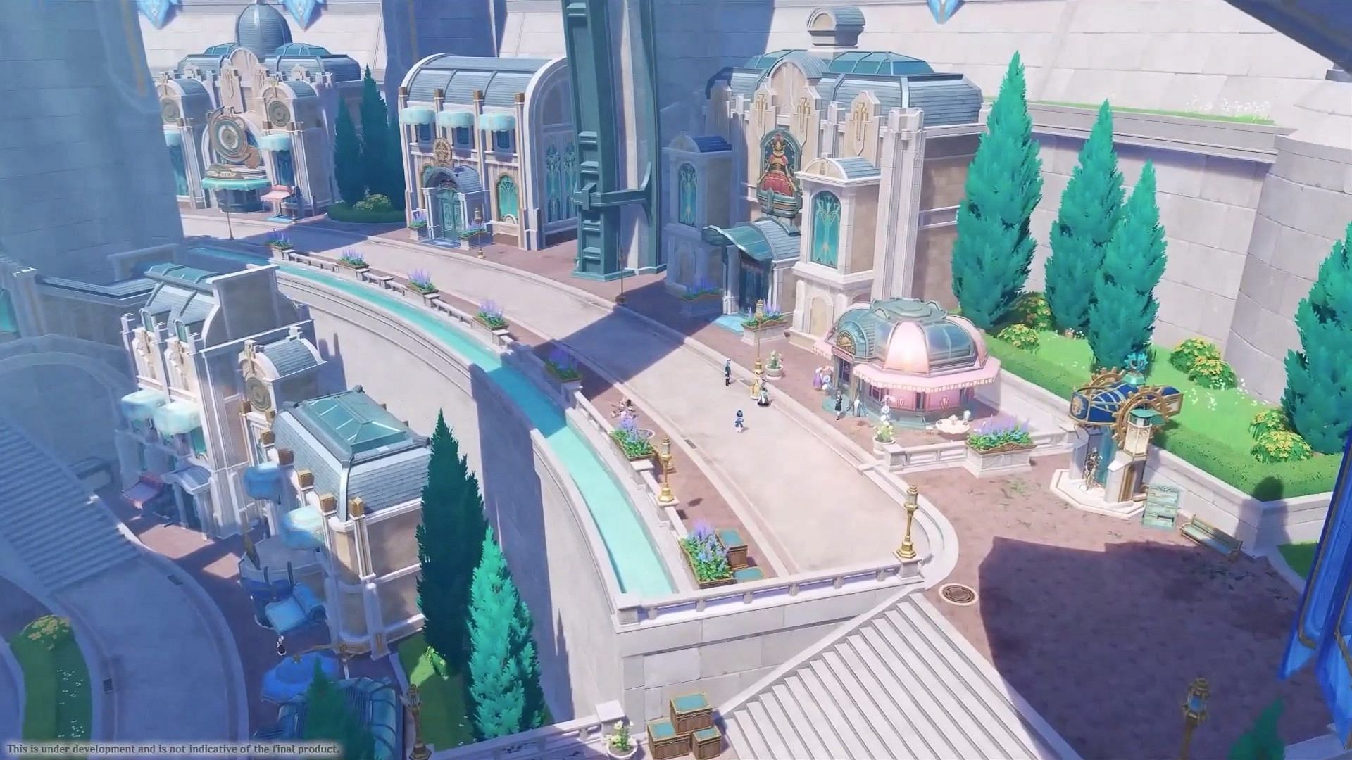 Fontaine, as seen in the teaser. (Image via HoYoverse)