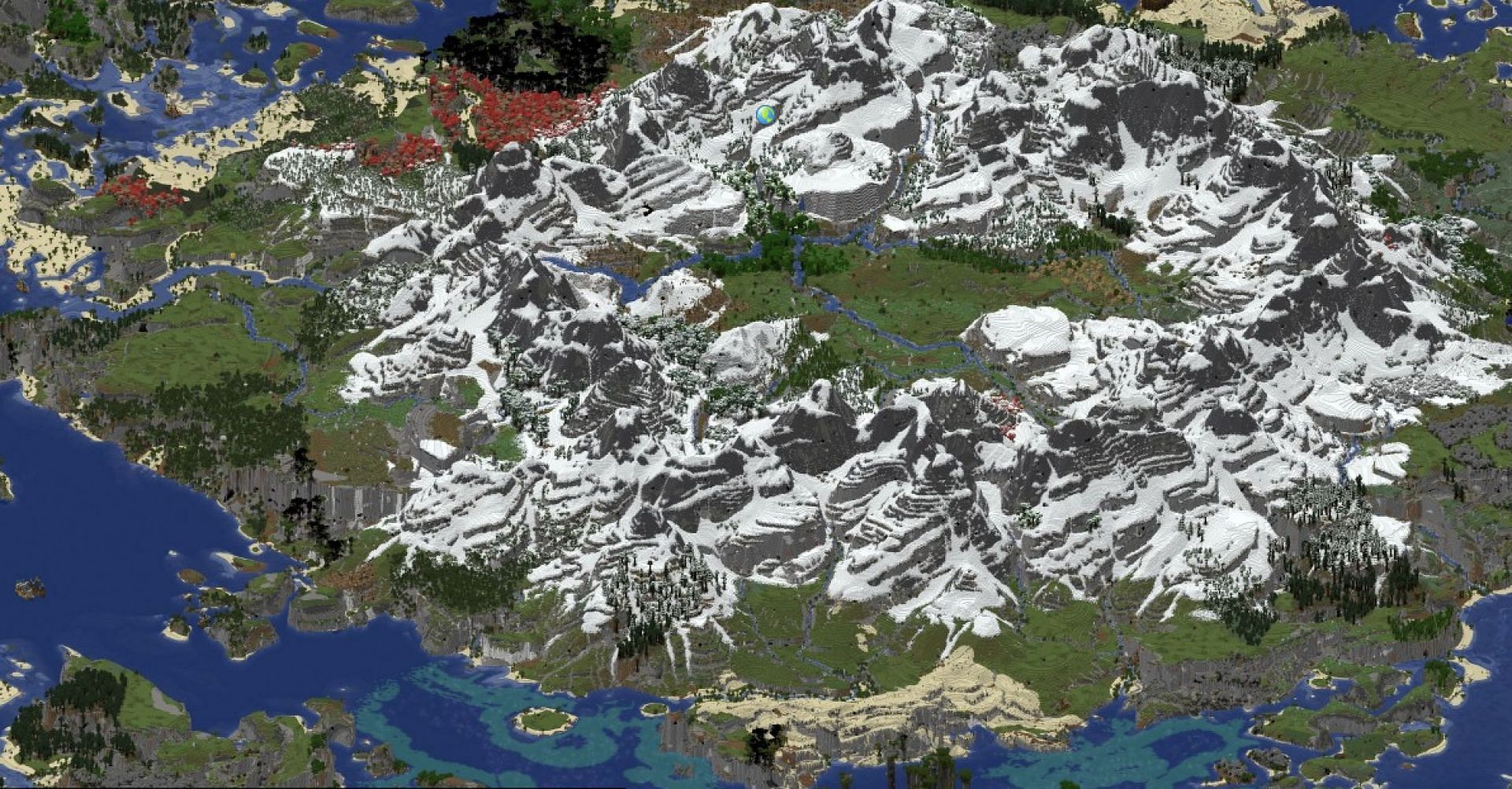 minecraft planet map