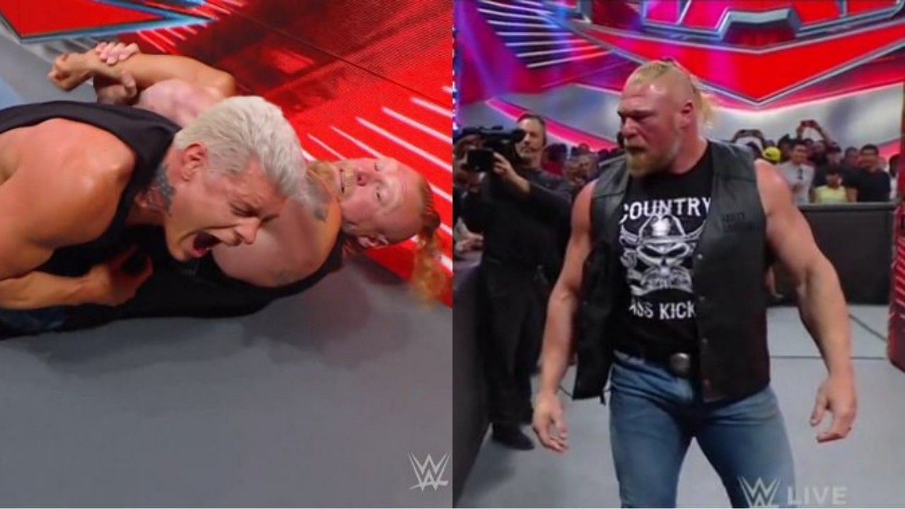 WWE Raw में ब्रॉक लैसनर ने कोडी रोड्स पर जानलेवा हमला किया