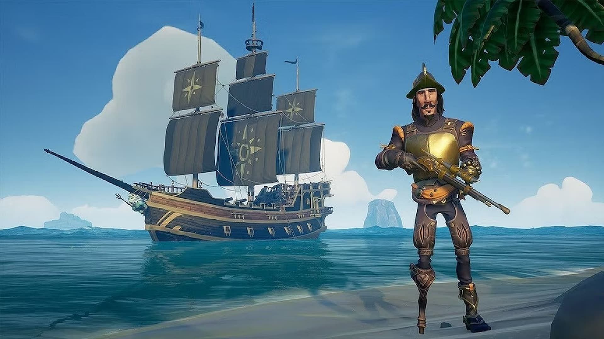 Ships are an important element in Sea of Thieves (Image via Rare)