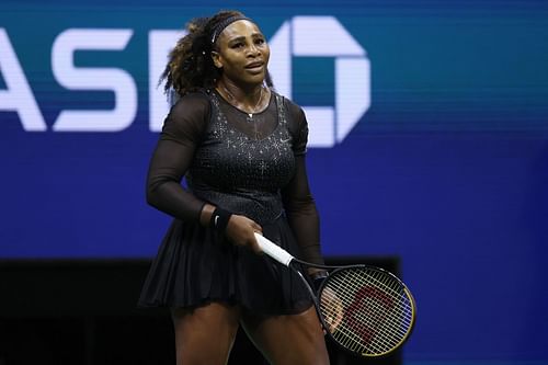 Serena Williams during the last match of her career at the 2022 US Open