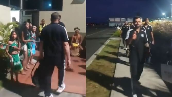[Watch] Team India welcomed at Douglas-Charles Airport in traditional style of Dominica