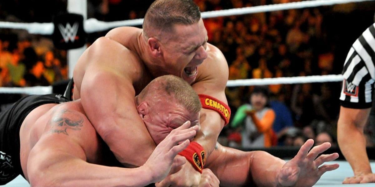 Wrestler who defeated Brock Lesnar, John Cena