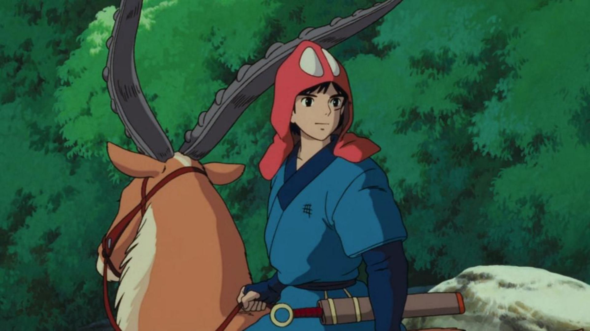 Ashitaka as seen in Princess Mononoke (Image via Studio Ghibli)